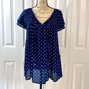 Nautical themed blouse